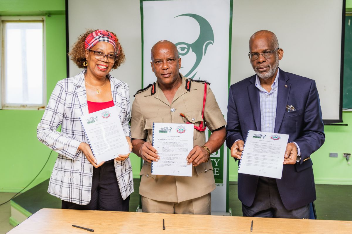 mou signing with st. lucia fire service