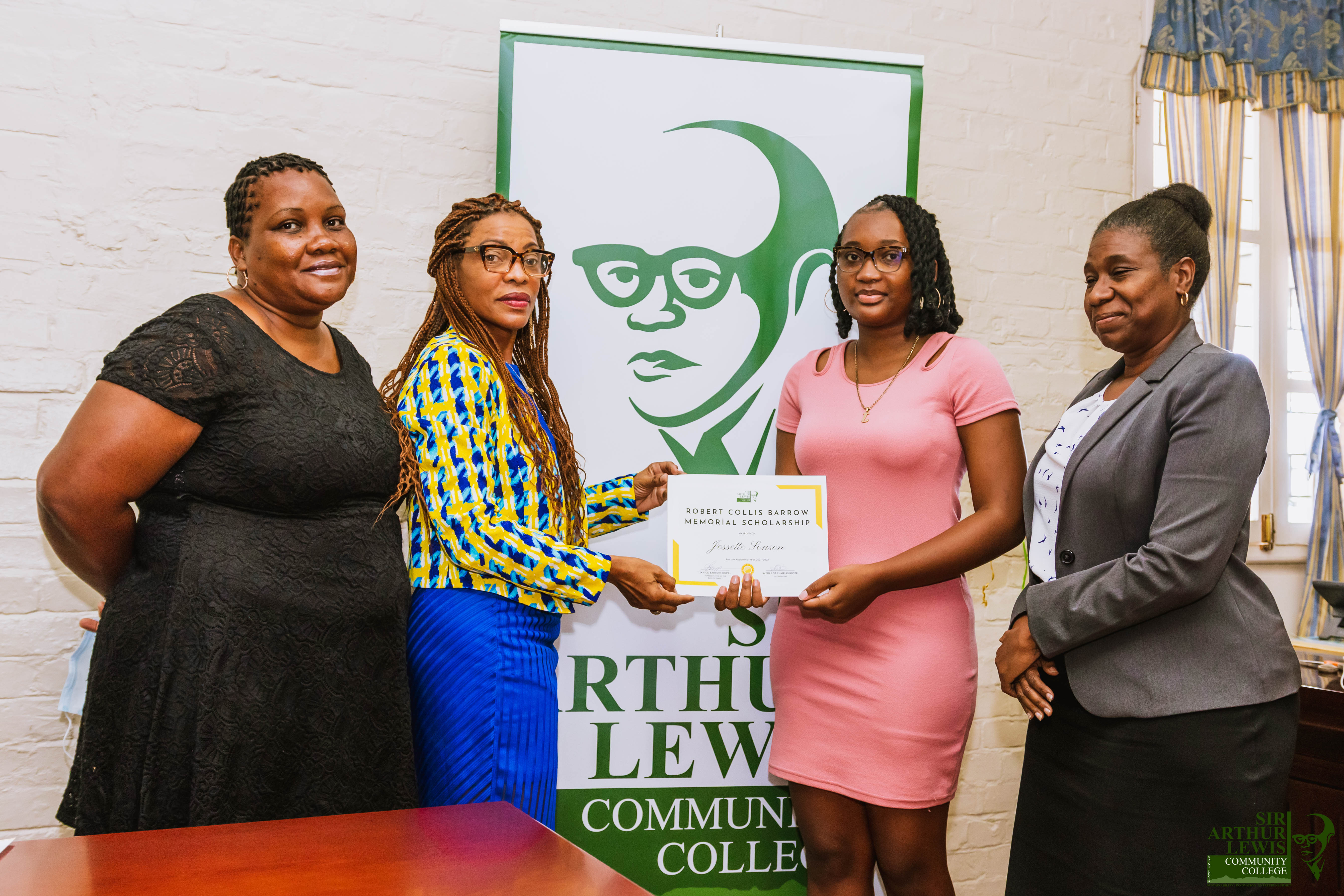First year SALCC student, Ms. Jossette Sonson, was awarded the inaugural Robert Collis Barrow Memorial Scholarship.