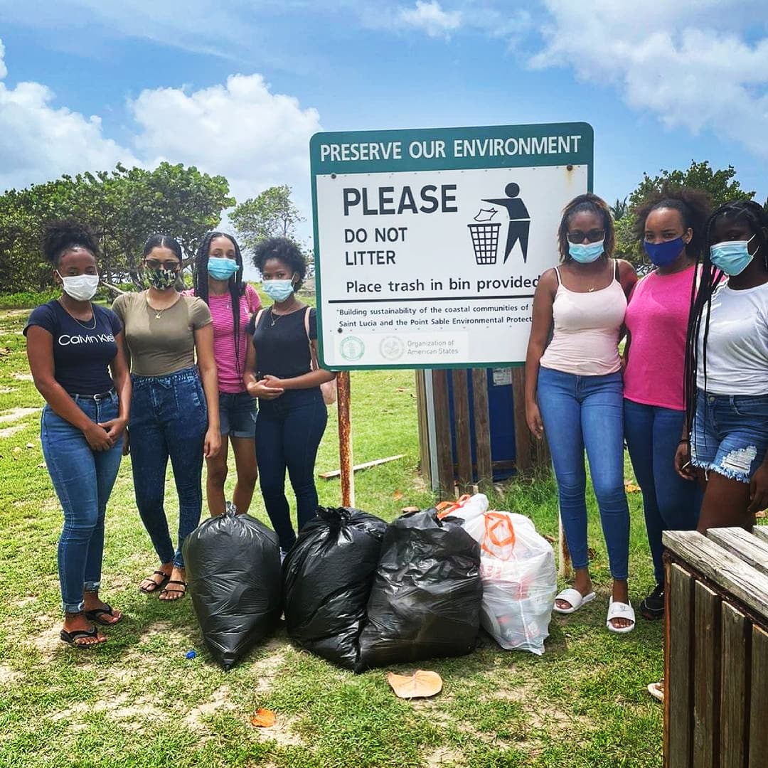 SALCC's Circle K Club took the initiative of restoring two of our island's beaches.